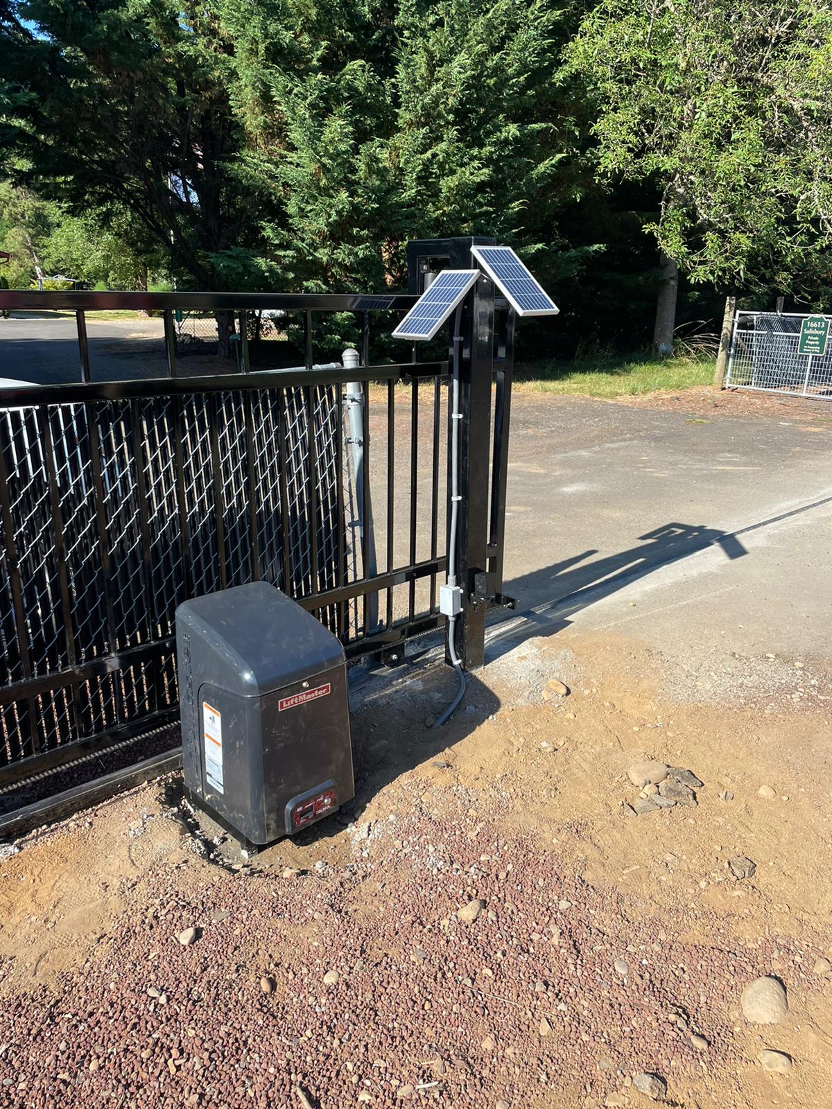 Solar-Powered Gate for Ranch Property in Fulshear TX - Image 3